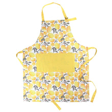 Load image into Gallery viewer, Sage+Stitch Cooking Apron Yellow Lemon