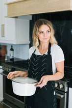 Load image into Gallery viewer, Sage+Stitch Cooking Apron Black Mudcloth