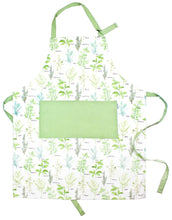 Load image into Gallery viewer, Sage+Stitch Cooking Apron Green Herbs
